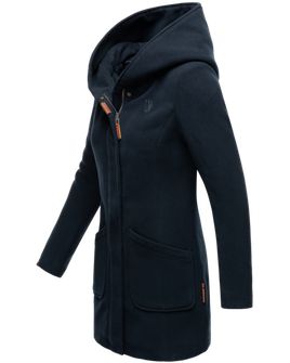 Marikoo MAIKOO Γυναικείο χειμωνιάτικο παλτό με κουκούλα, σκούρο navy