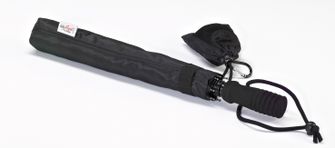 EuroSchirm teleScope handsfree UV Τηλεσκοπική ομπρέλα πεζοπορίας με προσάρτηση σακιδίου πλάτης, μαύρη αντανακλαστική