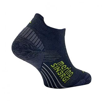 TEKO Χαμηλές υπερελαφρές κάλτσες MERINO eco RUN 1.0 ULTRA, μαύρες