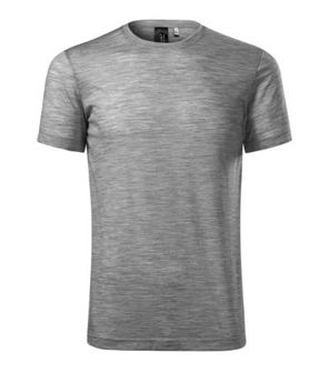 Malfini Merino Rise ανδρικό κοντό T-shirt, σκούρο γκρι