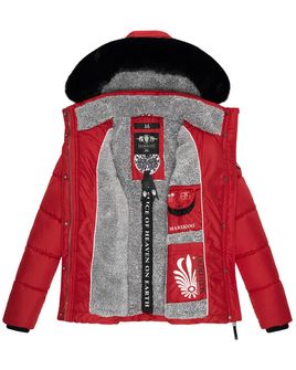 Marikoo LOVELEEN γυναικείο χειμερινό μπουφάν, κόκκινο