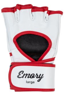 Γάντια προπόνησης Lonsdale MMA Emory, μαύρα και λευκά