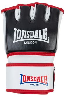 Γάντια προπόνησης Lonsdale MMA Emory, μαύρα και λευκά