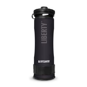 Μπουκάλι νερού με φίλτρο και καθαρισμό Lifesaver, 400ml, μαύρο
