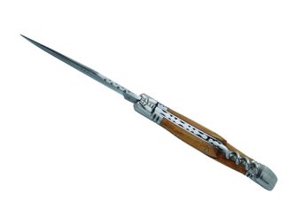 Μαχαίρι τσέπης Laguiole DUB045 με τιρμπουσόν, λεπίδα 11cm, ατσάλι 440, λαβή από ξύλο ελιάς