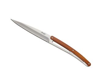 Deejo σετ 6 μαχαιριών Τραπέζι Κοραλλένιο ξύλο υψηλής στιλπνότητας με οδοντωτή λεπίδα