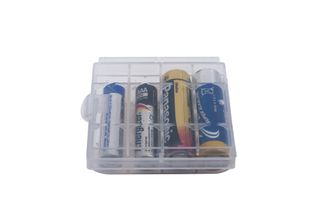 Κουτί μπαταριών BasicNature για 4 μπαταρίες διαφανές