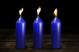 Κεριά UCO, γεμάτα με σιτρονέλα 3 τεμάχια, μπλε