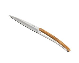 Deejo σετ 6 μαχαιριών Τραπέζι γυαλιστερό ξύλο ελιάς tooth.blade