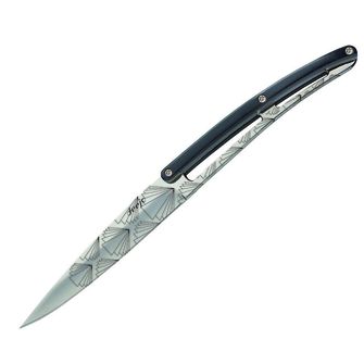 Deejo σετ 6 μαχαιριών γυαλιστερή λαβή λεπίδας μαύρο ABS design Art Deco