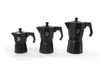 Origin Outdoors Καφετιέρα Espresso για 9 φλιτζάνια, μαύρη