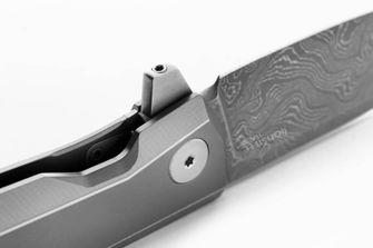 Lionsteel Πολυτελές μαχαίρι τσέπης με λαβή από μασίφ τιτάνιο MYTO MT01D GY