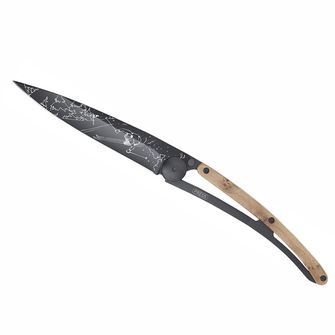 Μαχαίρι κλεισίματος Deejo Τατουάζ μαύρο ξύλο αρκεύθου Ski