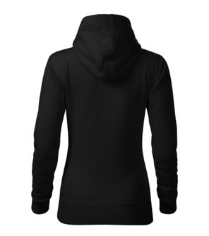 Malfini Cape γυναικείο φούτερ με κουκούλα, μαύρο