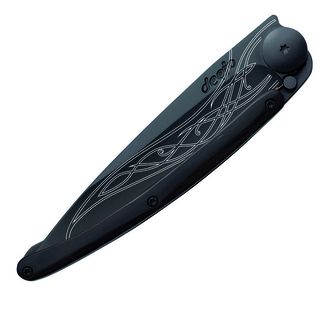 Μαχαίρι κλεισίματος Deejo Μαύρο τατουάζ από ξύλο έβενο Elven blade
