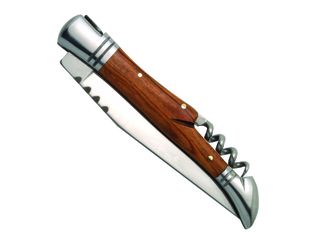 Μαχαίρι τσέπης Laguiole DUB045 με τιρμπουσόν, λεπίδα 11cm, ατσάλι 440, λαβή από ξύλο ελιάς