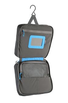 Τσάντα Lifeventure Νάιλον θήκη πλυντηρίου με δύο διαμερίσματα και πολλαπλές τσέπες 22 x 18 x 8 cm γκρι