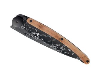 Μαχαίρι κλεισίματος Deejo Τατουάζ μαύρο ξύλο αρκεύθου Ski