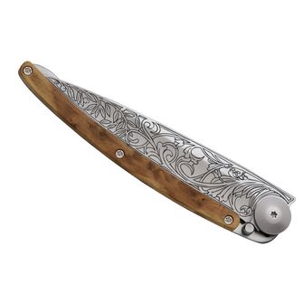 Deejo κλείσιμο μαχαίρι σχεδιασμός τατουάζ Art Nouveau quot ξύλο αρκεύθου