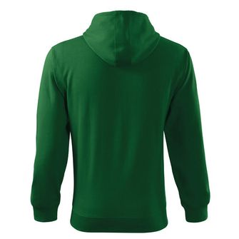 Malfini Trendy ανδρικό φούτερ με φερμουάρ, πράσινο, 300g/m2