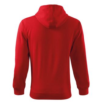 Malfini Trendy ανδρικό φούτερ με φερμουάρ, κόκκινο, 300g/m2