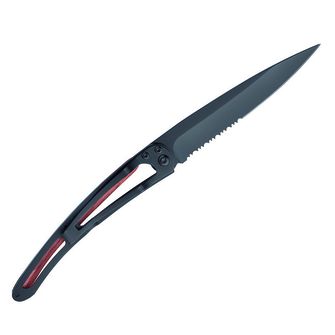 Deejo μαχαίρι οδόντωση μαύρο κοραλλιογενές ξύλο