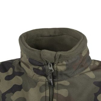 Helikon Πεζικού fleece μπουφάν, μαύρο woodland, 330g/m2