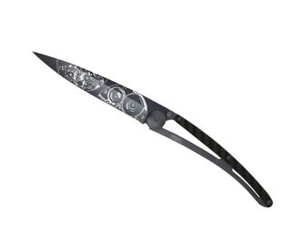 Deejo μαχαίρι κλεισίματος Horlogerie μαύρο άνθρακα ωρολογοποιός