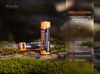 Επαναφορτιζόμενη μπαταρία Fenix USB AA Fenix ARB-L14-2200U