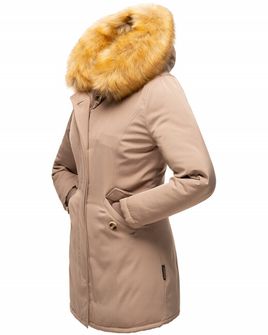Marikoo Karmaa γυναικείο χειμερινό μπουφάν με κουκούλα, taupe