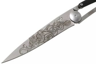 Μαχαίρι κλεισίματος Deejo Τατουάζ Viking από ξύλο έβενο
