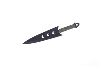 Μαχαίρια ρίψης στρατιωτικά, 16cm, 3 τεμάχια, μαύρο