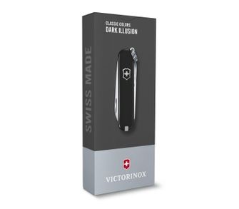 Πολυλειτουργικό μαχαίρι Victorinox Classic SD Colors Dark Illusion 58 mm, μαύρο, 7 λειτουργιών