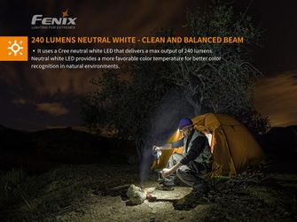 Φακός κεφαλής Fenix HM23, 240 lumen