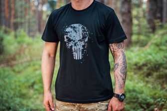 DRAGOWA κοντό T-shirt Frank the Punisher, λευκό 160g/m2