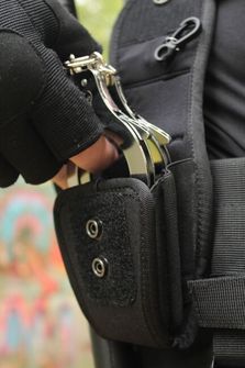 MFH Αστυνομικές χειροπέδες με δύο κλειδιά χρώμιο