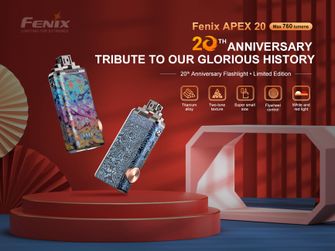 Φακός τιτανίου Fenix APEX 20 ιριδίζων