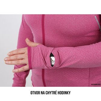 Husky Γυναικείο φούτερ με φερμουάρ Astel μοβ