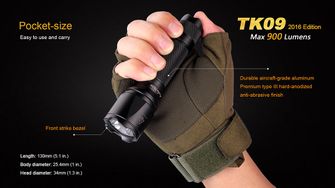 Φακός LED Fenix TK09 XP-L, 900 lumen