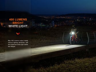 Επαναφορτιζόμενο φως ποδηλάτου Fenix BC15R
