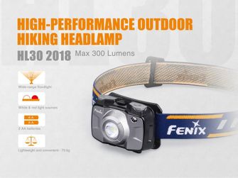 Φακός κεφαλής Fenix HL30 XP-G3, 300 lumens