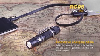 Επαναφορτιζόμενος φακός Fenix RC05, 300 lumens