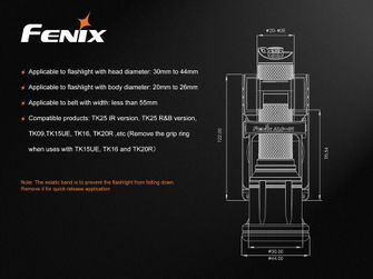 Fenix ALC-01 περιστρεφόμενη θήκη για φακούς