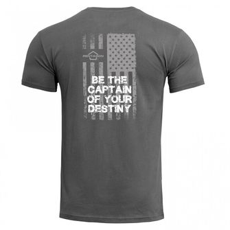 T-shirt με αμερικανική σημαία Pentagon, γκρι