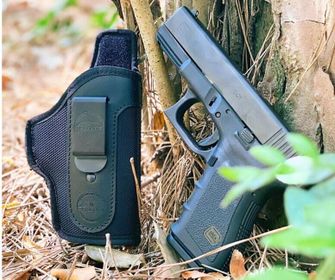 Falco Smith IWB νάιλον θήκη για μεταφορά μέσα σε παντελόνι Glock 42, μαύρο γνήσιο