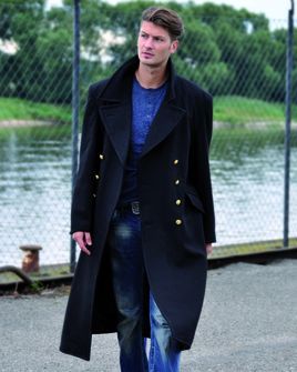 Mil-Tec BW σκούρο μπλε μάλλινο παλτό