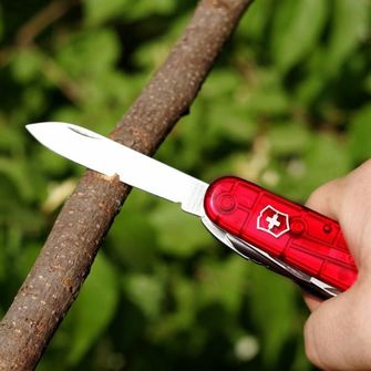 Μαχαίρι τσέπης Victorinox διαφανές 91mm Huntsman κόκκινο