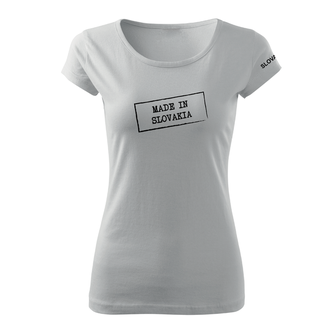DRAGOWA γυναικείο μπλουζάκι κατασκευασμένο στη Σλοβακία, λευκό 150g/m2