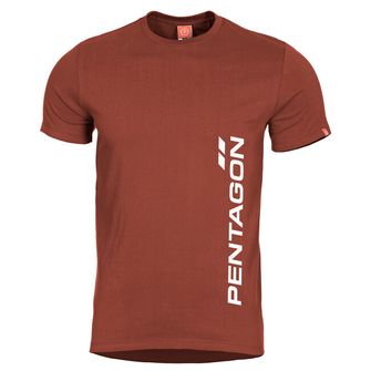 Pentagon, Ageron Vertical T-shirt, κόκκινο καστανοκόκκινο