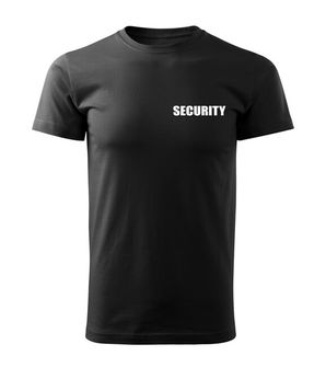 DRAGOWA T-shirt με επιγραφή SECURITY, μαύρο